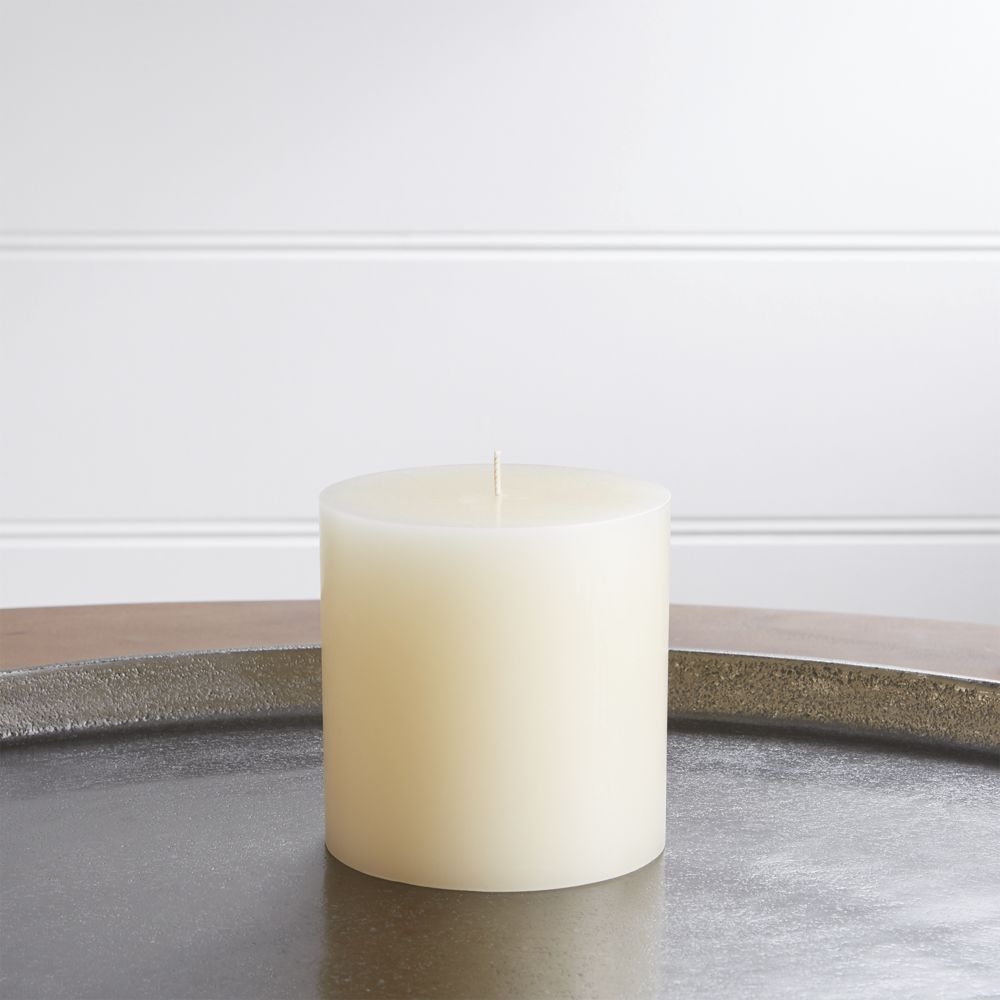 4"x4" Ivory Pillar Candle - Image 0