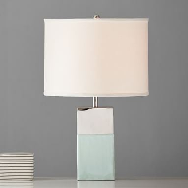 Dipped Metal Table Lamp, White - Image 3