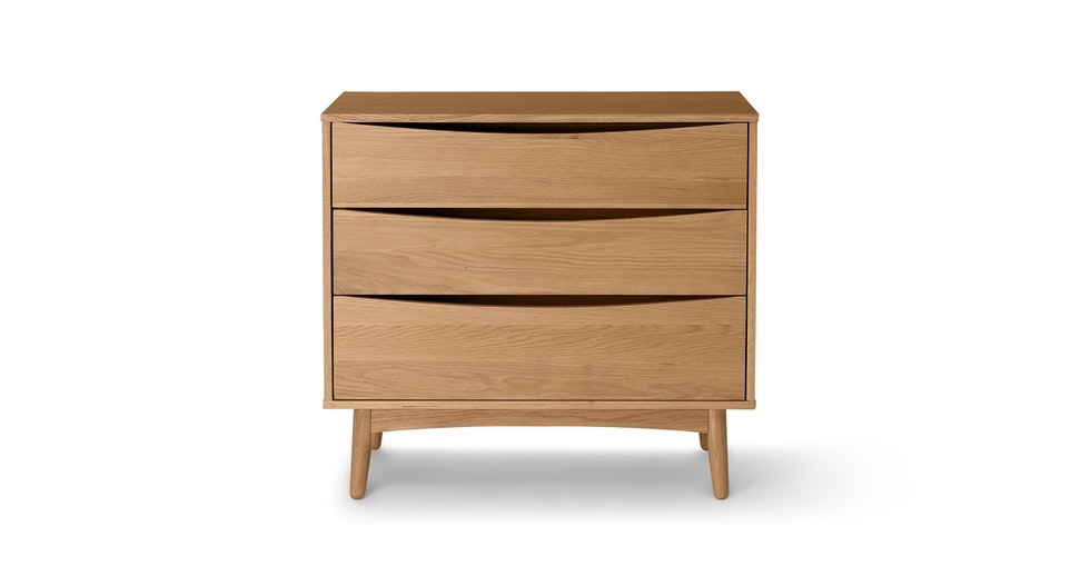 Culla Oak 3 Drawer Dresser - Image 0