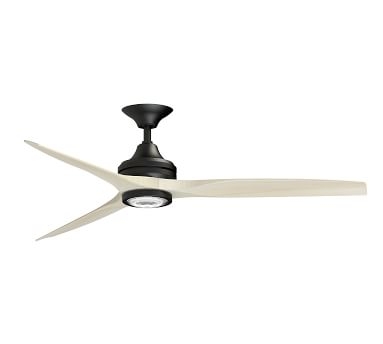 60" Spitfire Indoor/Outdoor Ceiling Fan, Black Motor with Black Blades - Image 2