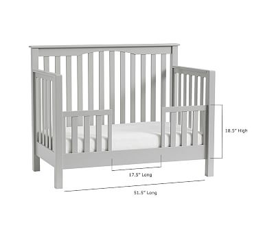 Kendall 4-in-1 Toddler Bed Conversion Kit, Simply White, UPS - Image 5