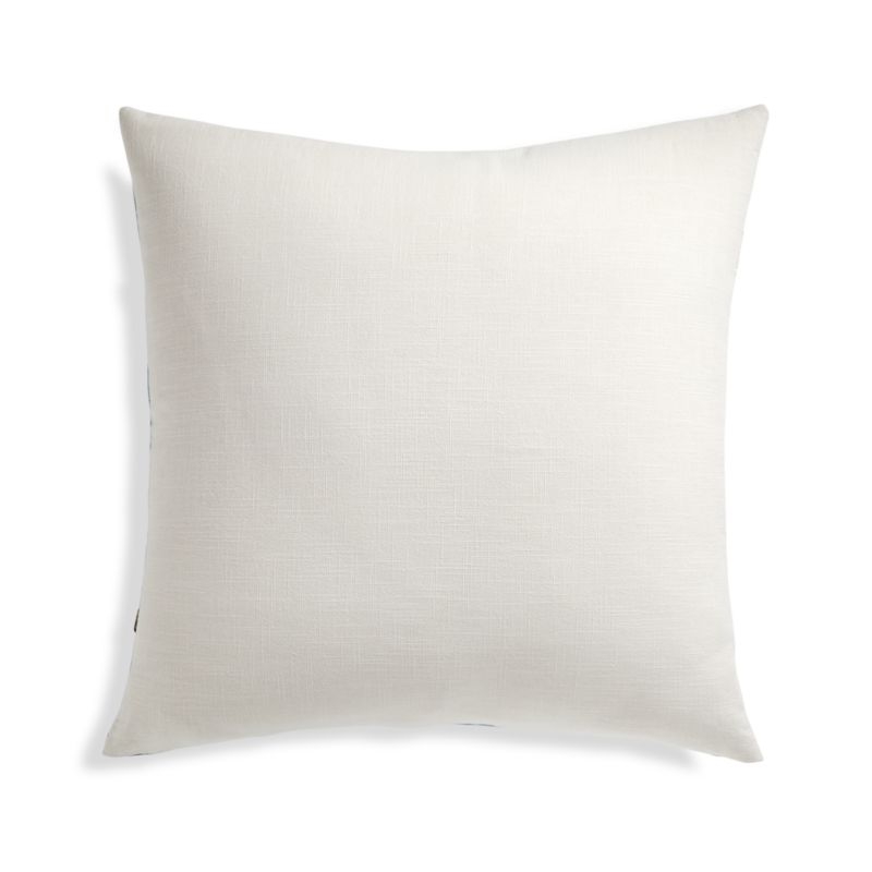 Marlo Grey Velvet Pillow with Down-Alternative Insert 23" - Image 3
