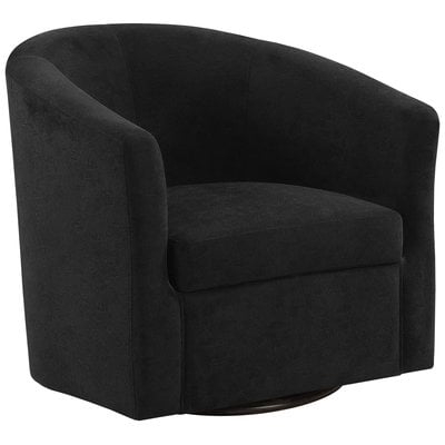 Hand Swivel Side Chair, Black - Image 0