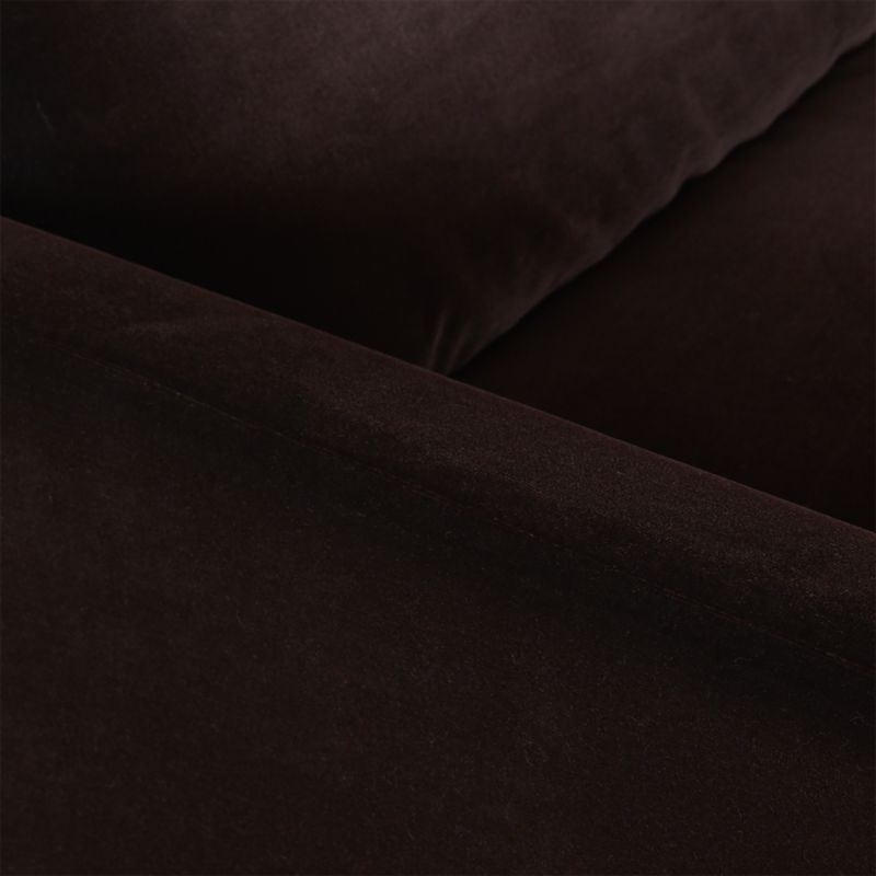 Delphine Mocha Velvet Slipcover Sofa - Image 6