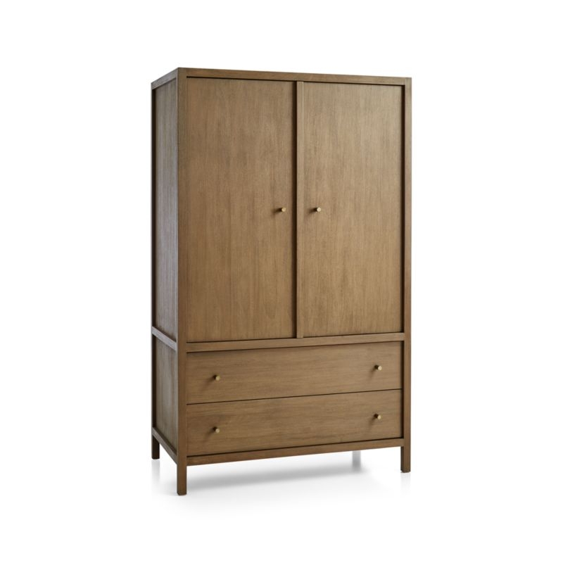 Keane Driftwood Solid Wood Armoire - Image 1