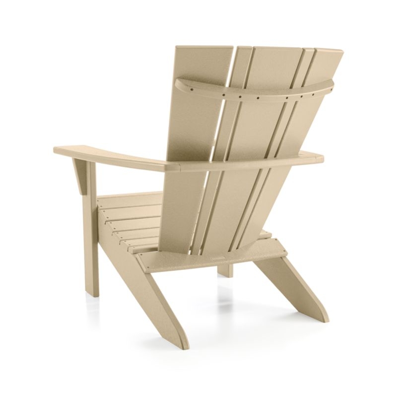 Vista II Sand Outdoor Adirondack Chair  by POLYWOOD® - Image 4
