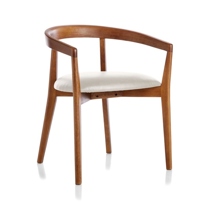 Cullen Shiitake Sand Round Back Dining Chair - Image 2