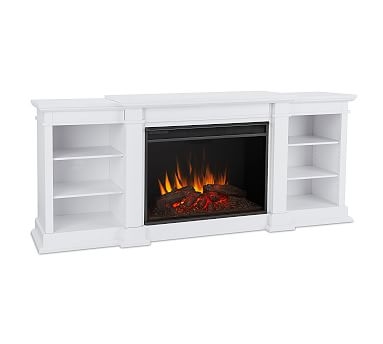 Real Flame(R) Eliot Grand Electric Fireplace Media Cabinet, White - Image 1
