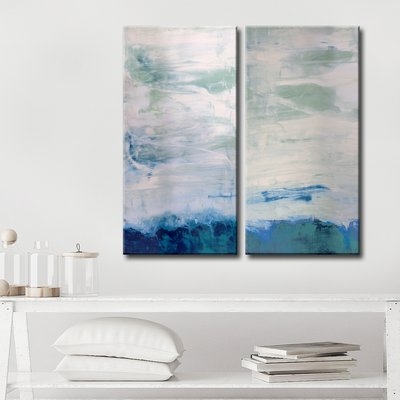 'Abstract' - 2 Piece Wrapped Canvas Graphic Art Print - Image 0