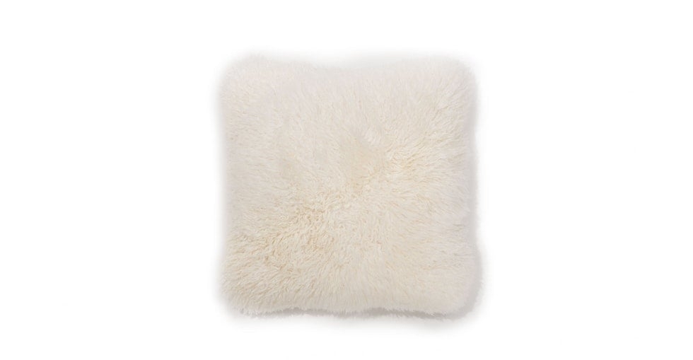 Balla Ivory Sheepskin Pillow - Image 0
