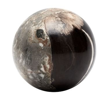 Petrified Wood Spheres, Black, Medium - Image 4