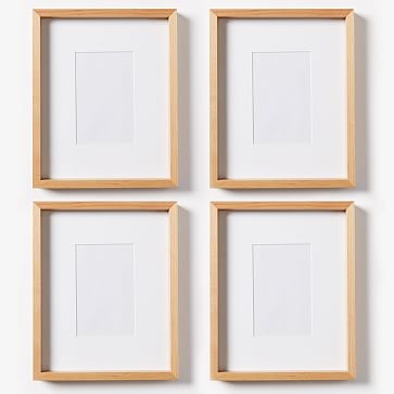 Thin Wood Gallery Frame, Bamboo, Set of 4, 4"X 6" (8" X 10" Without Mat) - Image 0