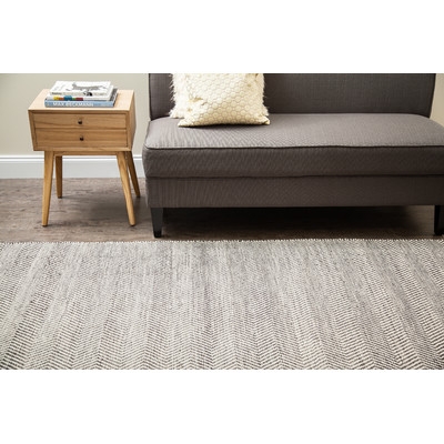 Allister Hand-Woven Gray/Ivory Area Rug - Image 1