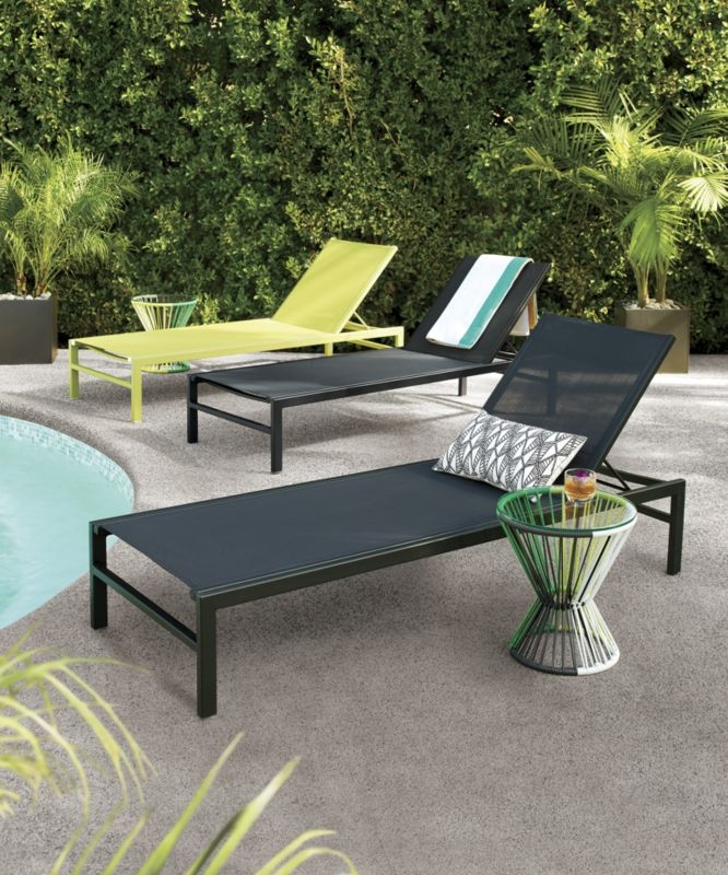 Idle Black Outdoor Sun Lounger - Image 3
