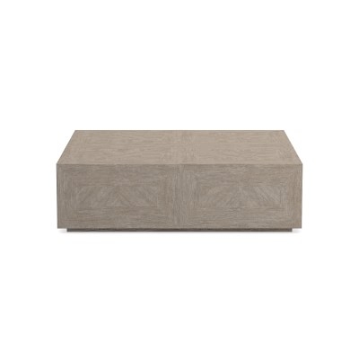 Vince Square Coffee Table, Wood, Rustic Blonde - Image 2