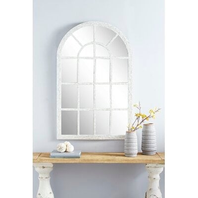 John Large Cathedral Window Wall Mirror Ft. Pearl Shell Arched Mirror Frame, 31.5" x 48 - Image 0