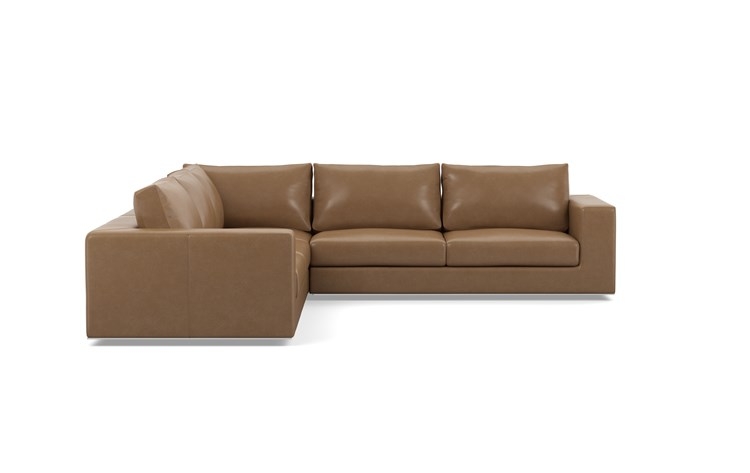 Walters Leather Corner Sectionals with Palomino - Image 2