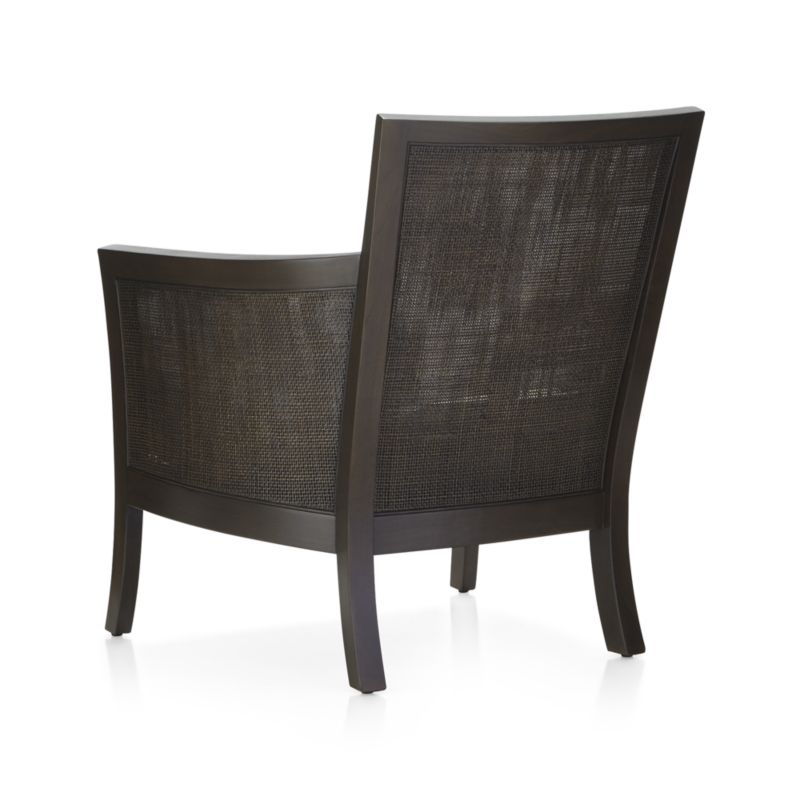 Blake Carbon Grey Rattan Chair with Fabric Cushion - Image 4