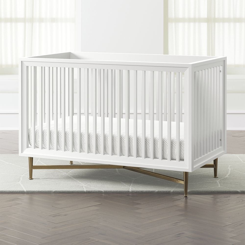 White Campaign Crib - Image 0