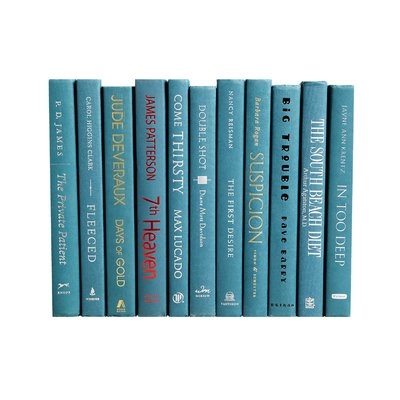 Authentic Decorative Books - By Color Modern Blue Spruce ColorPak (1 Linear Foot, 10-12 Books) - Image 0