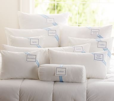 Synthetic Pillow Insert, 12x24 In, White - Image 1