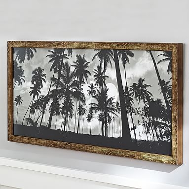 Black & White Surf Prints, Palms - Image 0