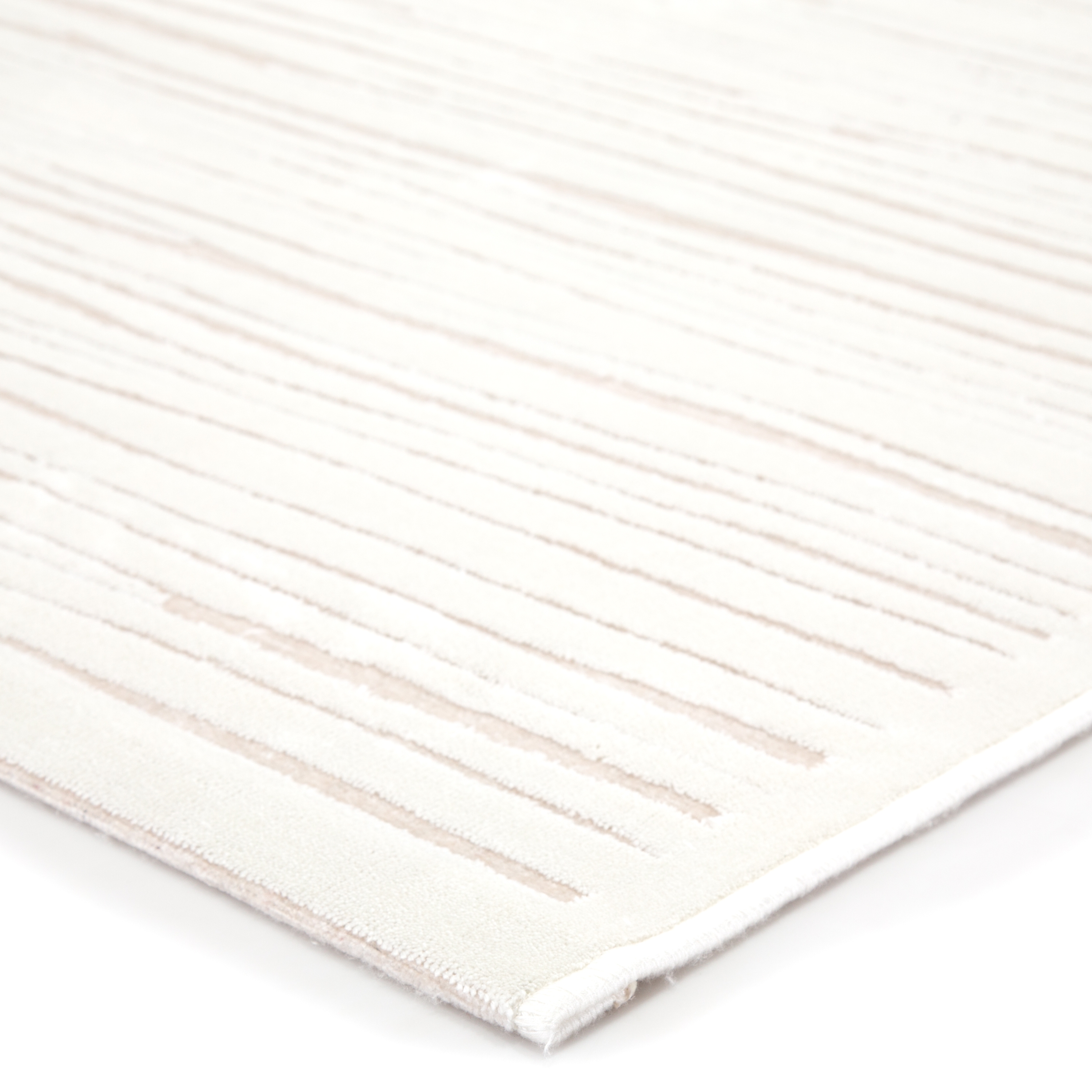 Linea Abstract White Area Rug (7' 6" X 9'6") - Image 1