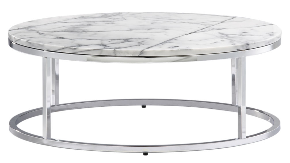 Smart round marble top coffee table - Image 6