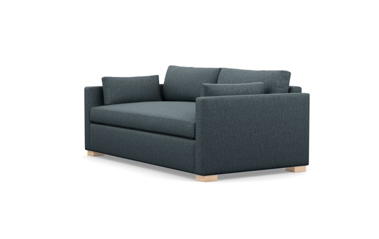 Charly Sofa with Blue Rain Fabric and Natural Oak legs - Image 4