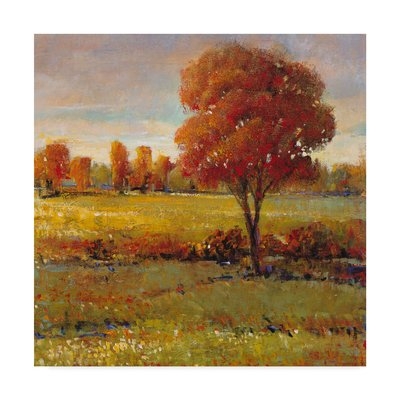 'Field in Fall' Acrylic Painting Print on Wrapped Canvas - Image 0