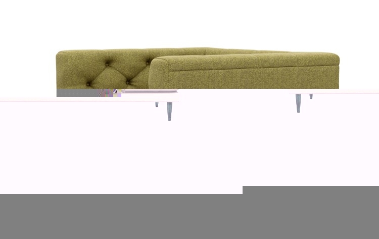 Tegan Sofa with Evening Fabric and Plated legs - Image 1