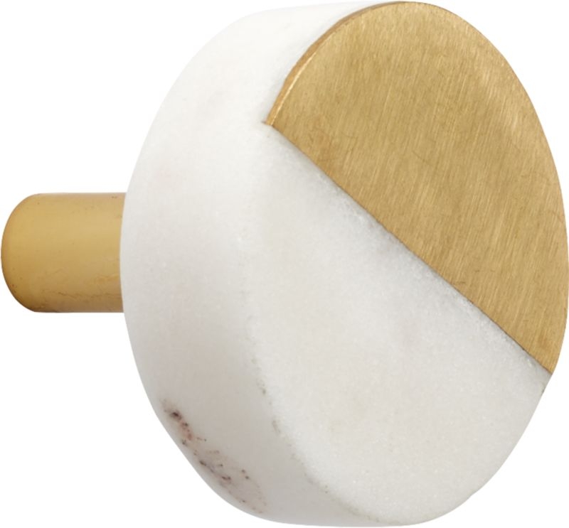 selene square marble and brass knob - Image 6
