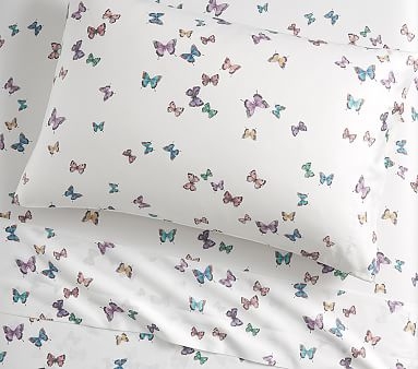 Monique Lhuillier Organic Butterfly Sheet Set, Full, Multi - Image 0