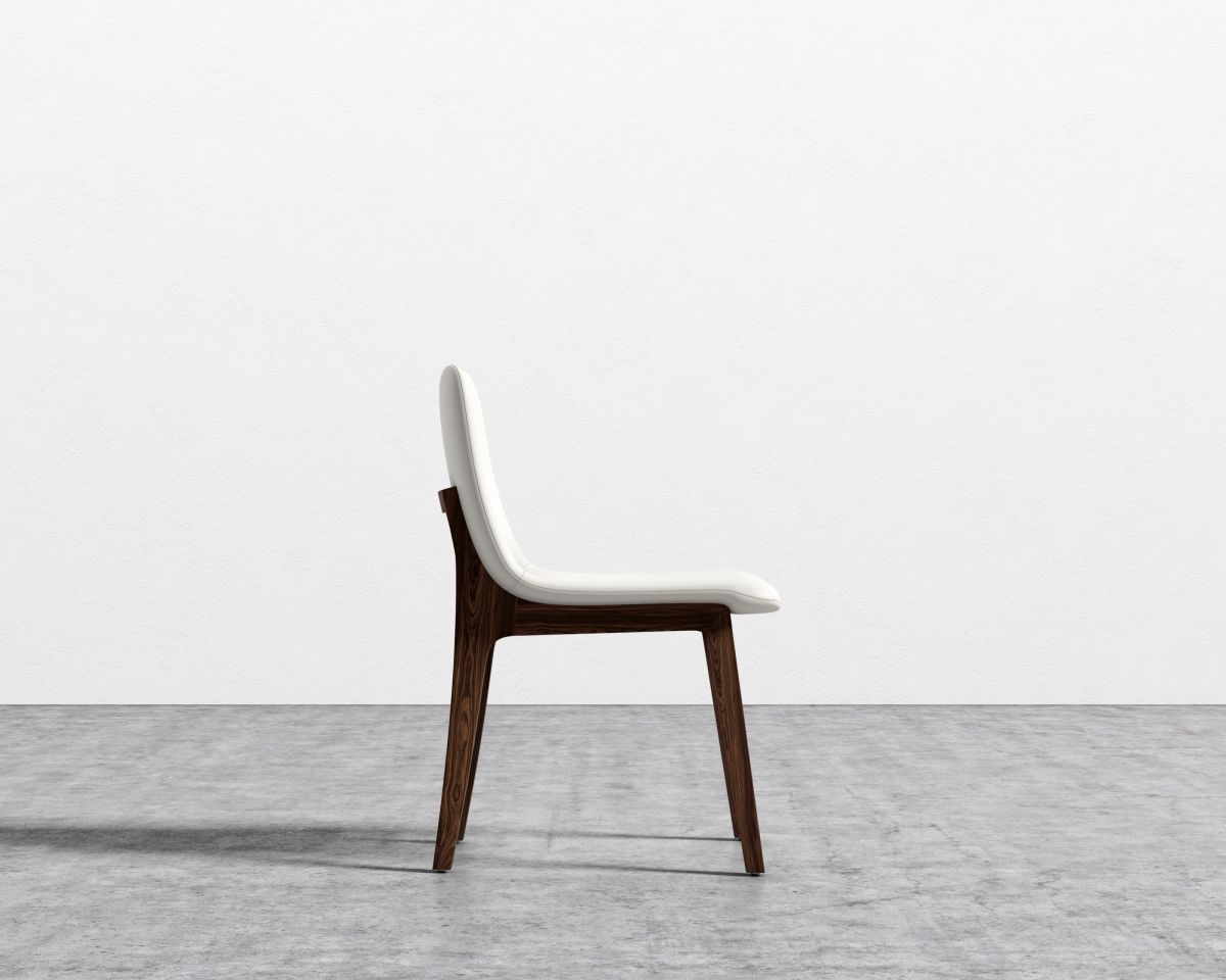 Aubrey Side Chair - Walnut Stain Monaco Cream - Image 2