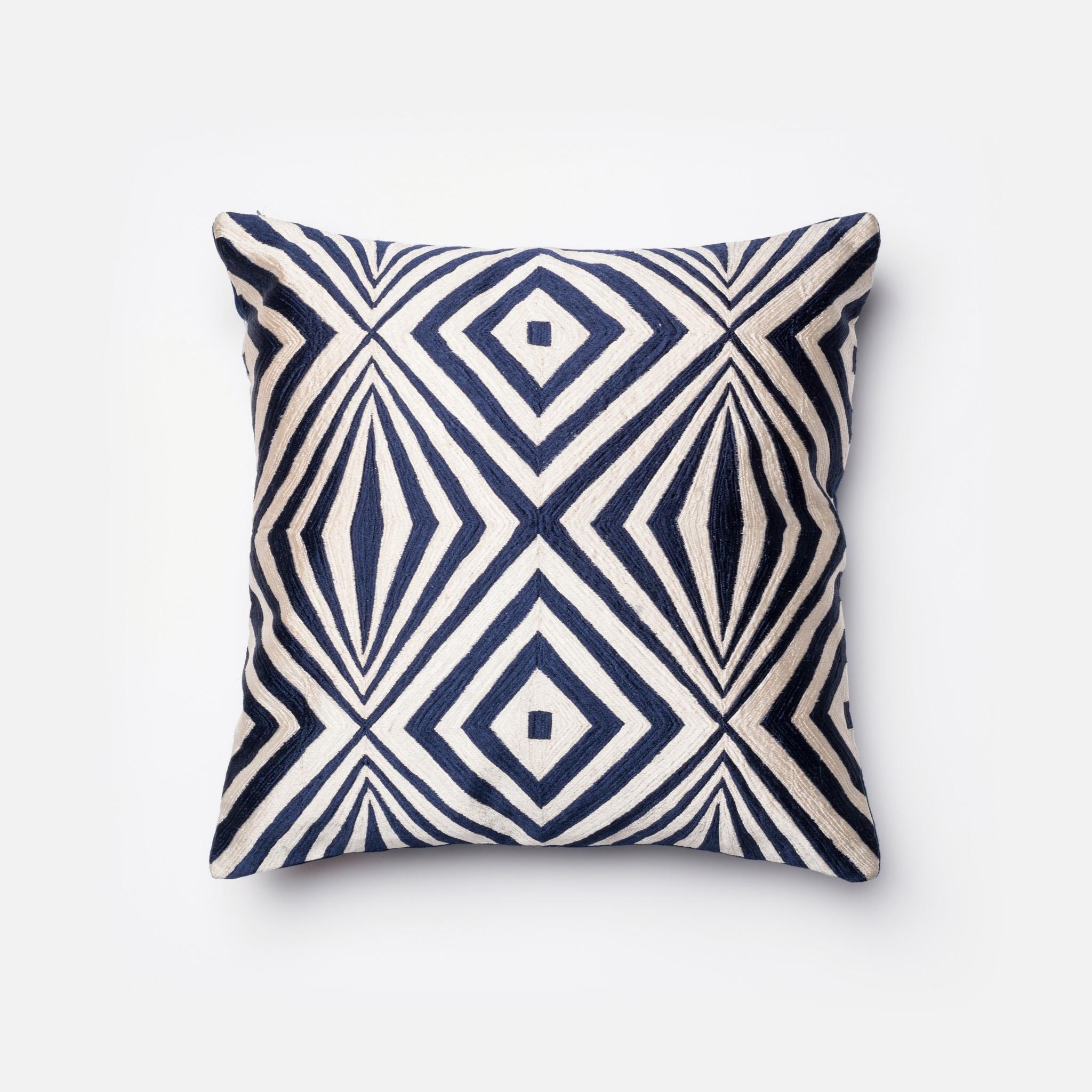 PILLOWS - NAVY / IVORY - 18" X 18" Cover Only - Image 0