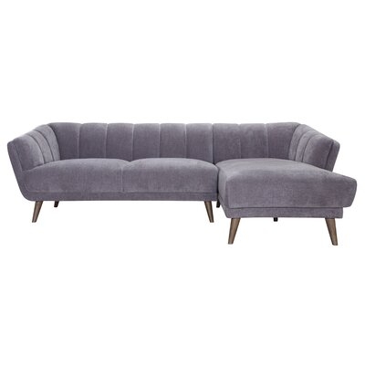 Menlo Mid Century Channel Tufted Sectional - Image 0