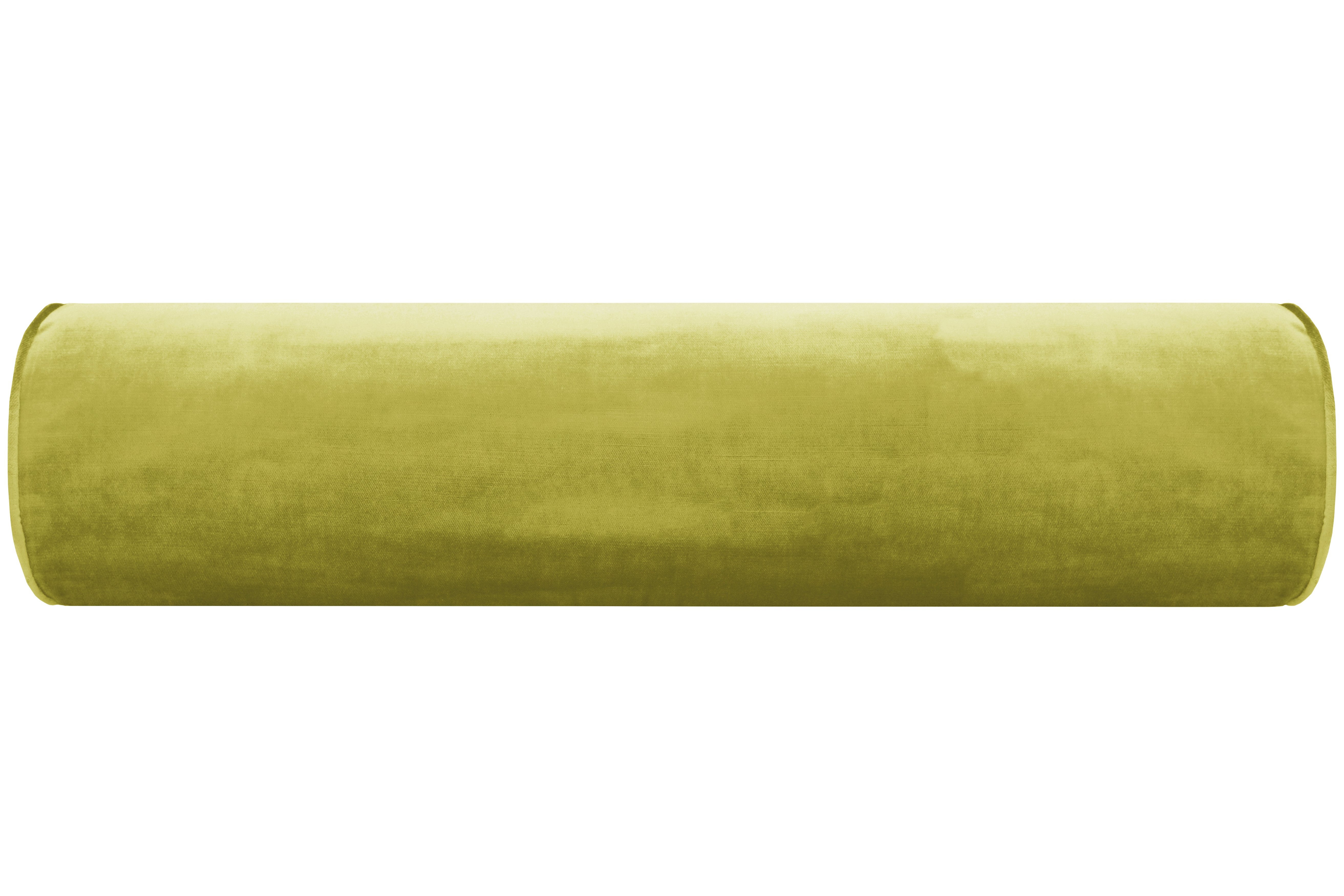 THE BOLSTER :: FAUX SILK VELVET // CHARTREUSE - TWIN // 9" X 24" - Image 0