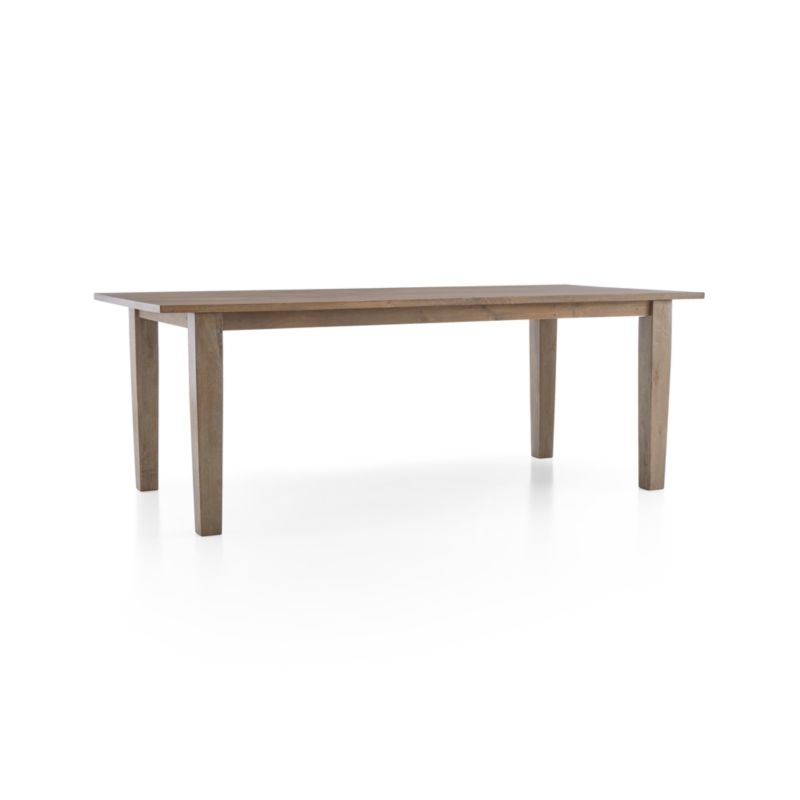 Basque 82" Weathered Light Brown Solid Wood Dining Table - Image 2