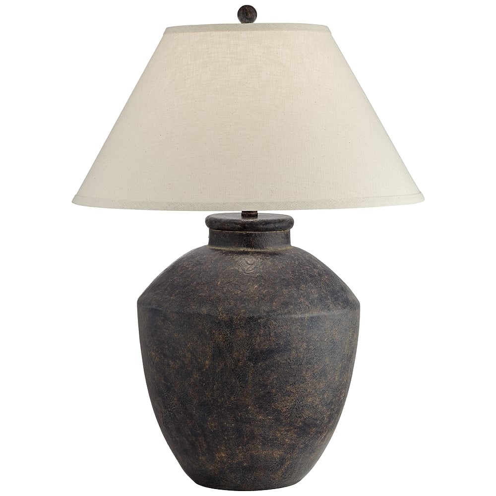 Massa Terracotta Jar Table Lamp, Black - Image 0