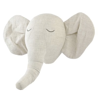 Fairbury Plush Elephant Head - Image 0