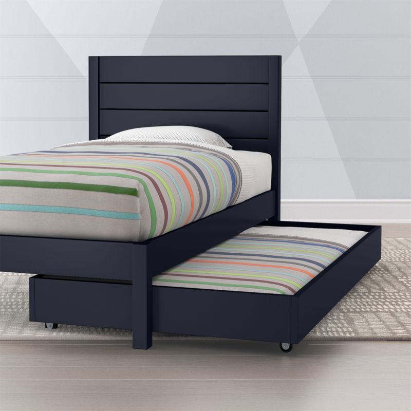 Parke Navy Blue Twin Bed - Image 3