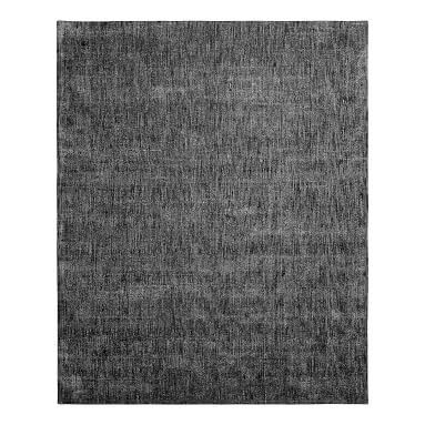 Marled Wool Rug, 8'x10', Navy - Image 4