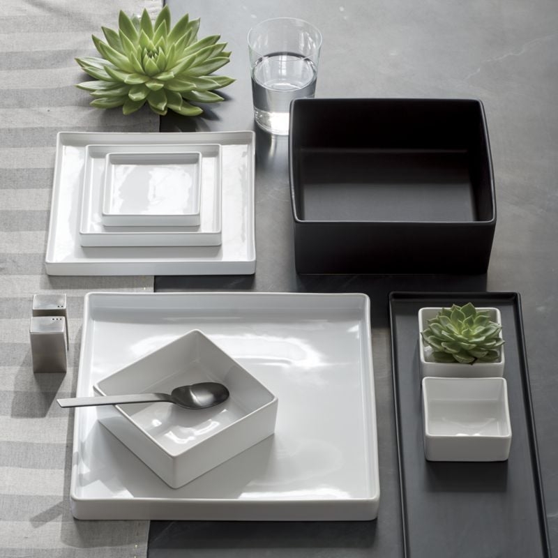 Bento Square White Serving Platter - Image 1