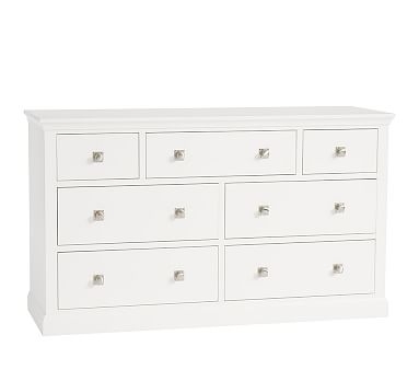 Charlie Extra Wide Dresser, Simply White, Flat Rate - Image 0