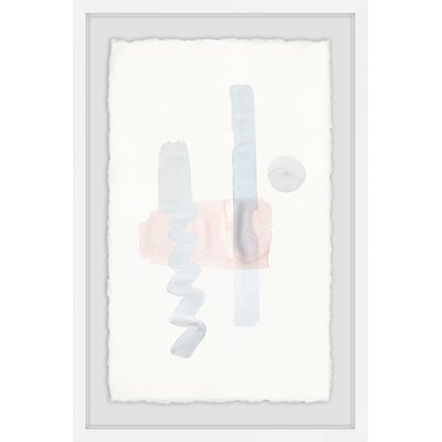 'Evanescent Gray' Framed Watercolor Painting Print - Image 0