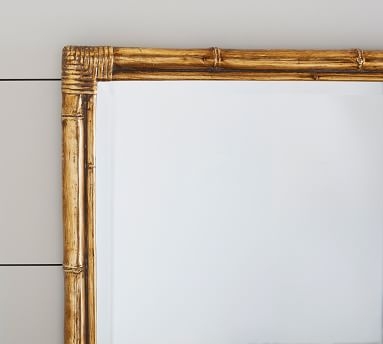 Bamboo Mirror Gold Accent - Image 3