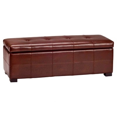 Catherine Faux Leather Storage Bench - Image 0