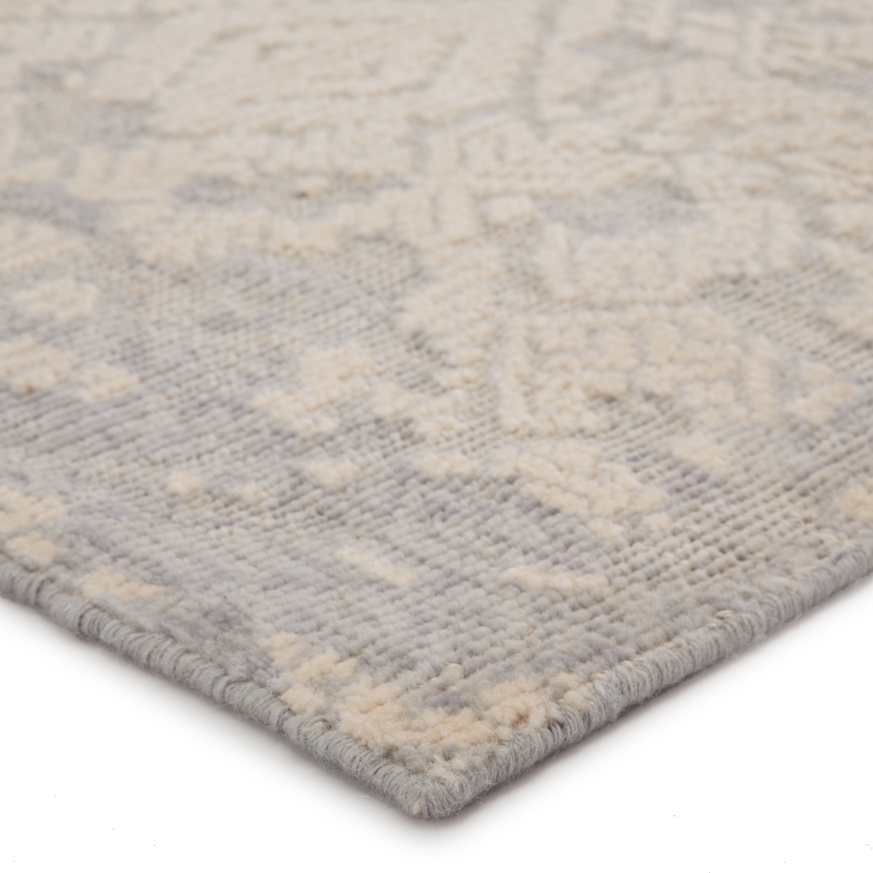 Castleton Hand-Knotted Tribal Gray/ Ivory Area Rug (8'10"X12') - Image 1