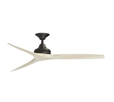 60" Spitfire Indoor/Outdoor Ceiling Fan, Dark Bronze Motor with Natural Blades - Image 5
