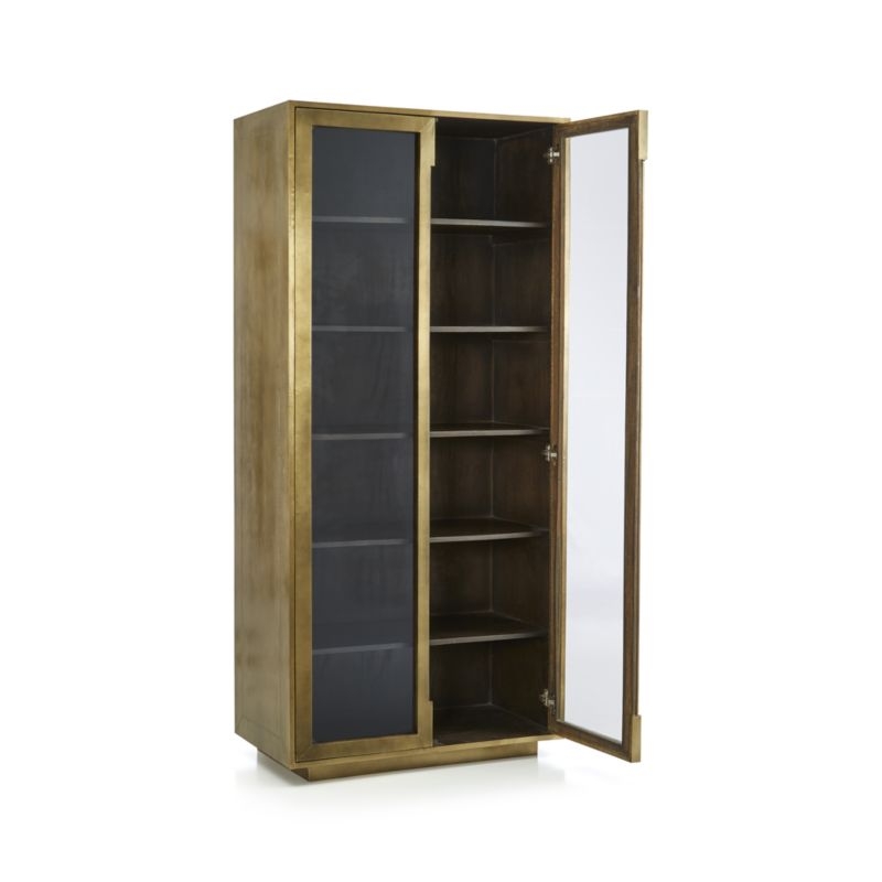 Freda Glass Door Storage Cabinet - Image 2